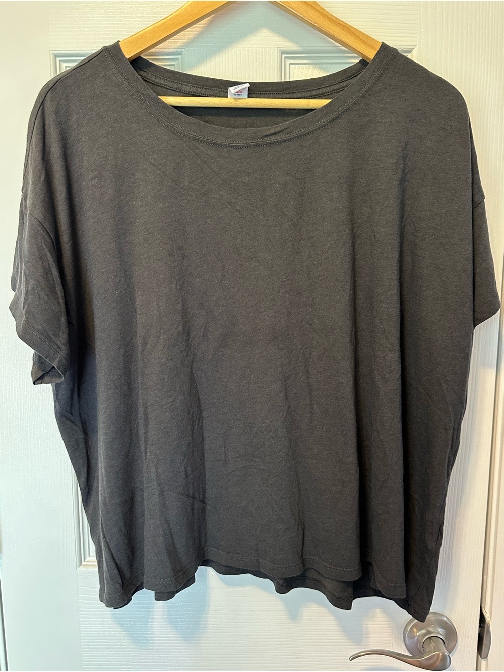 Old Navy Women's Short Sleeve Sunday Sleep Tee - Charcoal